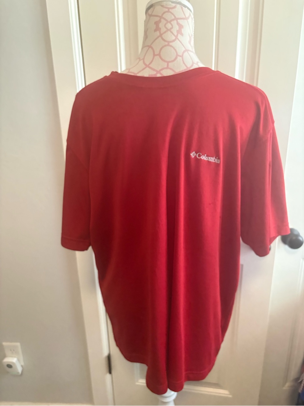 Columbia Red Short Sleeve Logo Tee